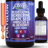 Clean Nutraceuticals Resveratrol Liquid Drops 113g front view