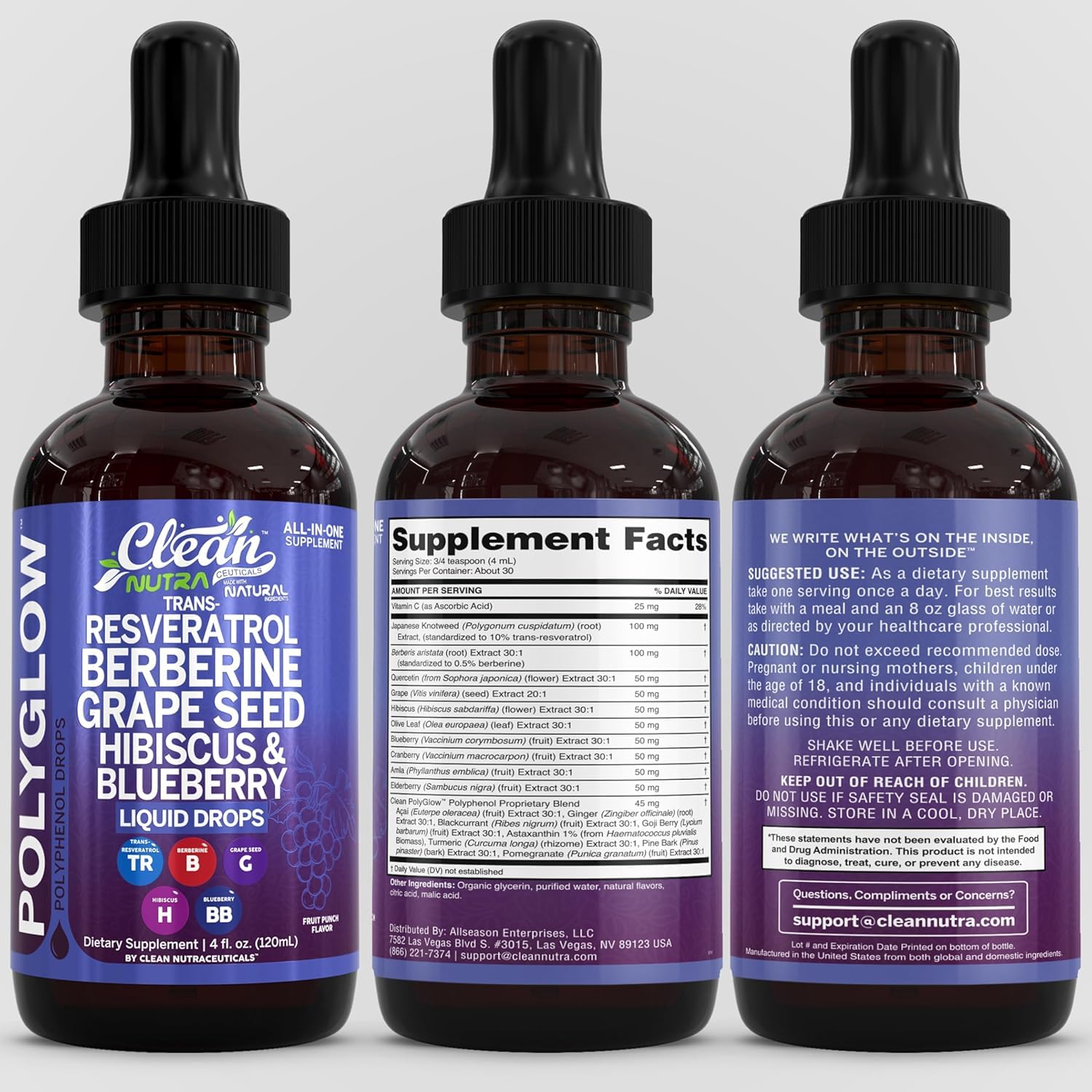 Clean Nutraceuticals Resveratrol Liquid Drops 113g lifestyle scene