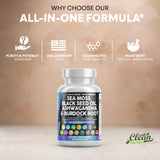 Clean Nutraceuticals Sea Moss Capsules close-up of ingredients