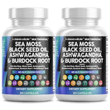 Clean Nutraceuticals Sea Moss Capsules front view with packaging
