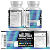 Clean Nutraceuticals Sea Moss Capsules packaging with label details