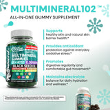 Clean Nutraceuticals Sea Moss Gummy Multimineral Supplement with green apple flavour