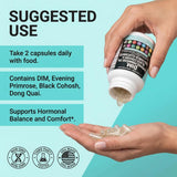 Clean Nutraceuticals Serenti Balance DIM Supplement on a wooden table