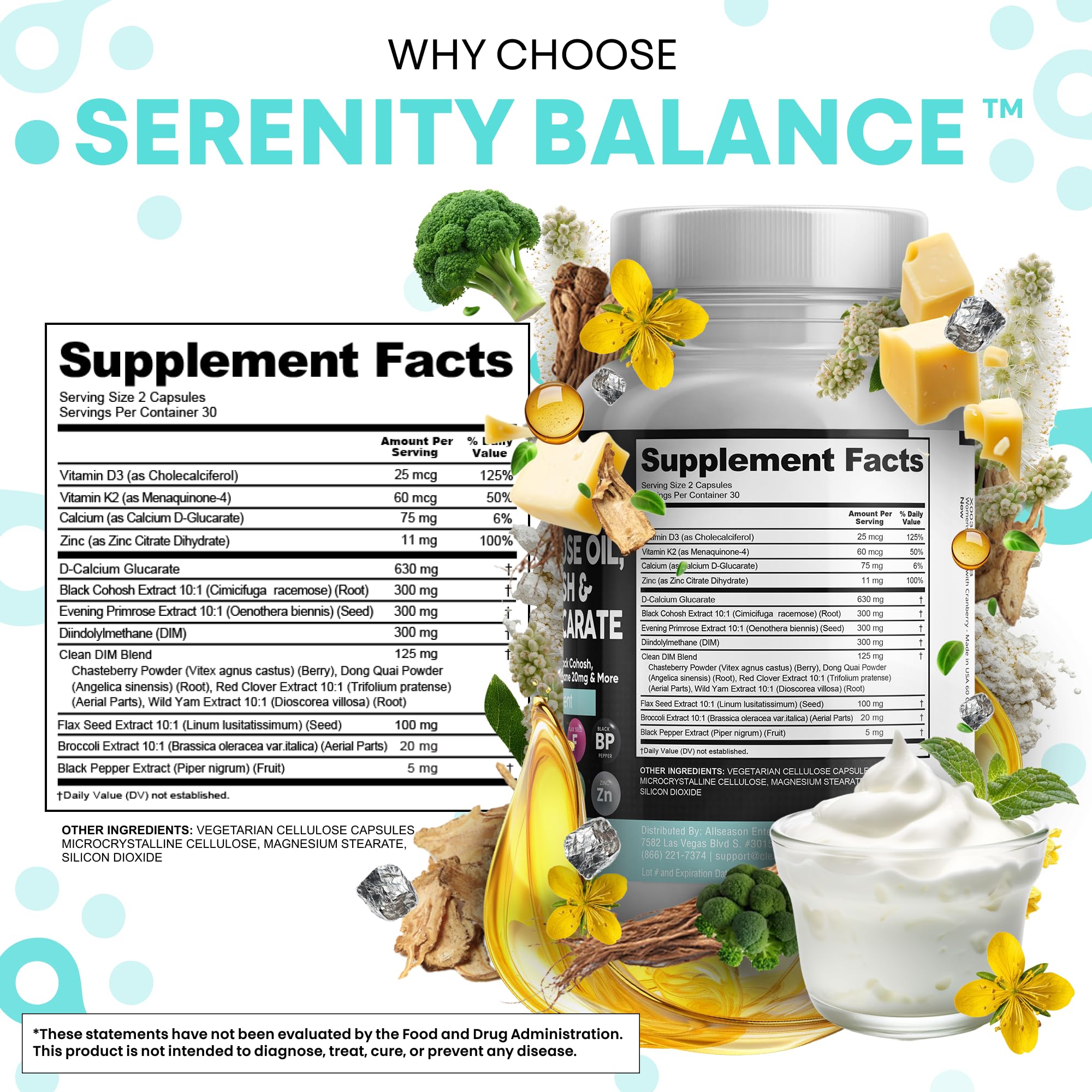 Clean Nutraceuticals Serenti Balance DIM Supplement packaging