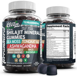 Clean Nutraceuticals Shilajit With Sea Moss Gummies front view