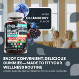 Clean Nutraceuticals Shilajit With Sea Moss Gummies in a bowl