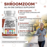 Clean Nutraceuticals ShroomZoom Blend Mushroom Supplement lifestyle scene