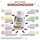 Clean Nutraceuticals ShroomZoom Blend Mushroom Supplement packaging