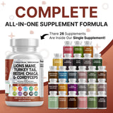 Clean Nutraceuticals ShroomZoom Blend Mushroom Supplement side view
