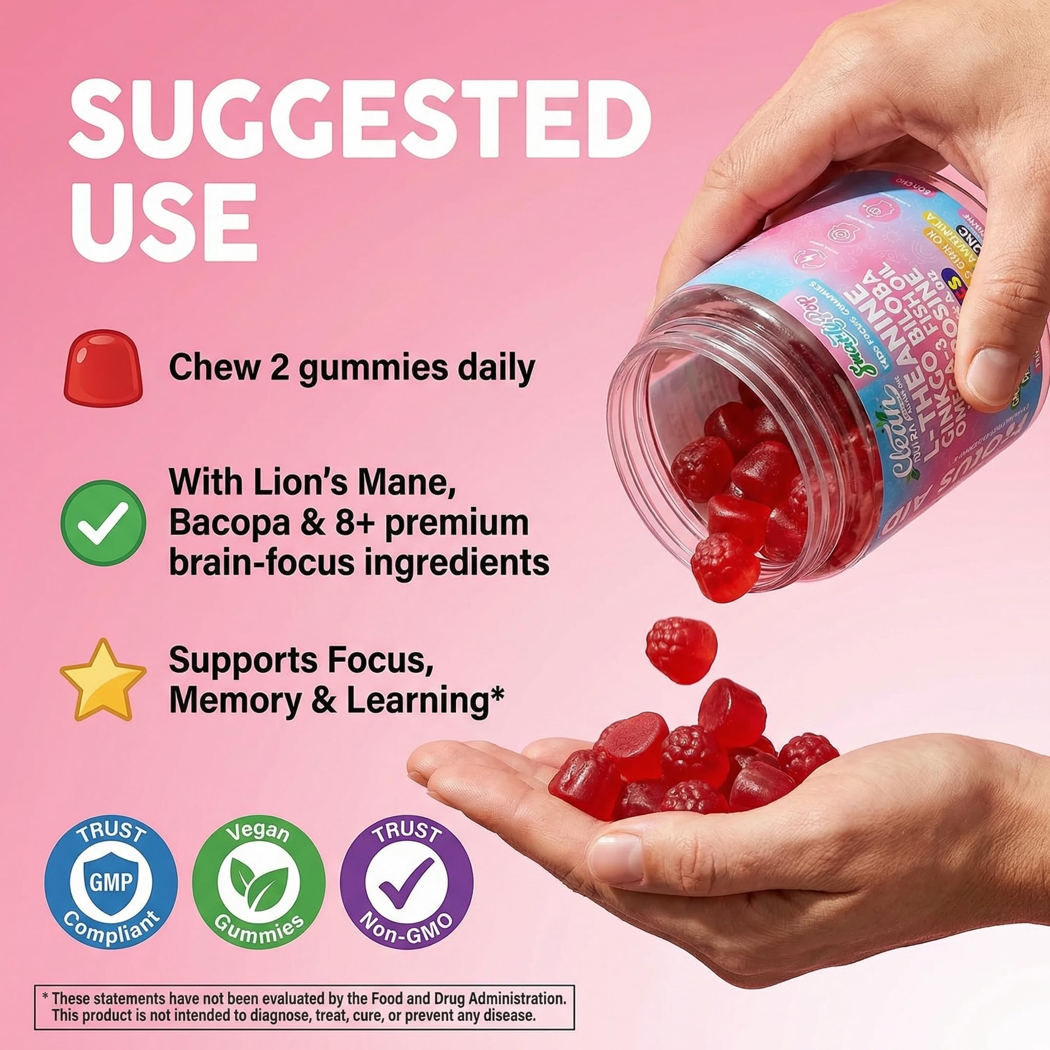 Clean Nutraceuticals SmartyPop Kids Gummies on a table