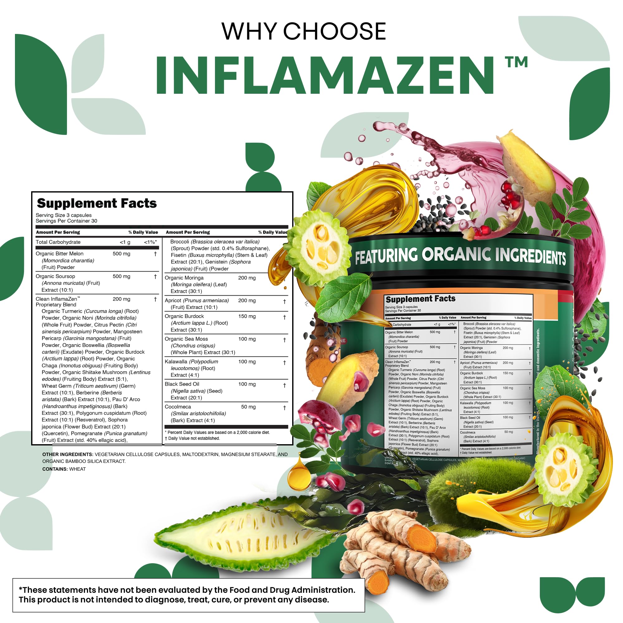 Clean Nutraceuticals Soursop Supplement 100g ingredients list