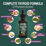 Clean Nutraceuticals ThyroBloom drops in a measuring spoon