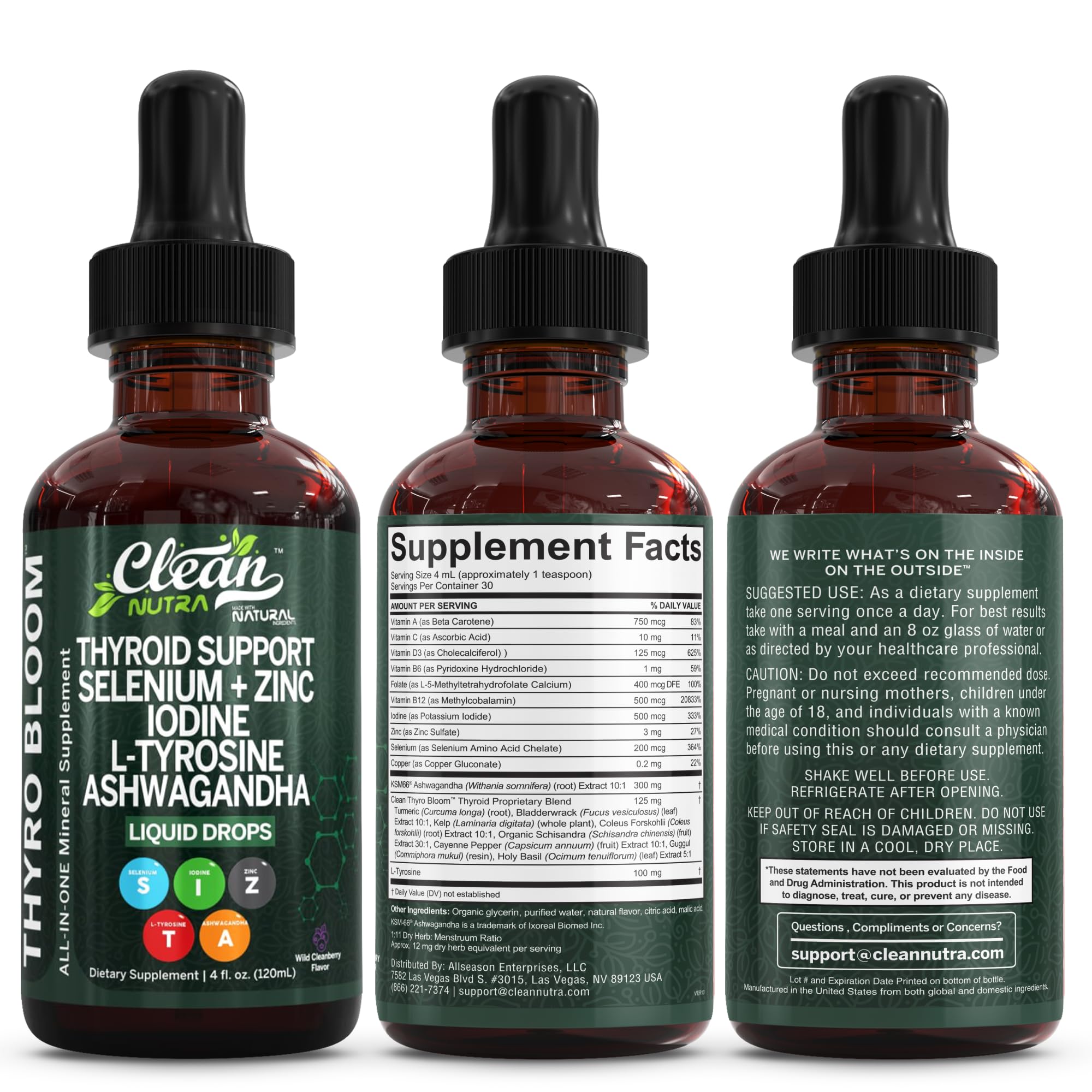 Clean Nutraceuticals ThyroBloom product packaging