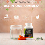 Clean Nutraceuticals Toringa supplement capsules in a hand
