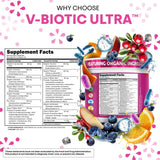 Clean Nutraceuticals V-Biotic Ultra Blend capsules in a hand