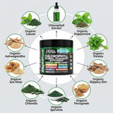 Clean Nutraceuticals Vitality Capsules displayed with organic greens
