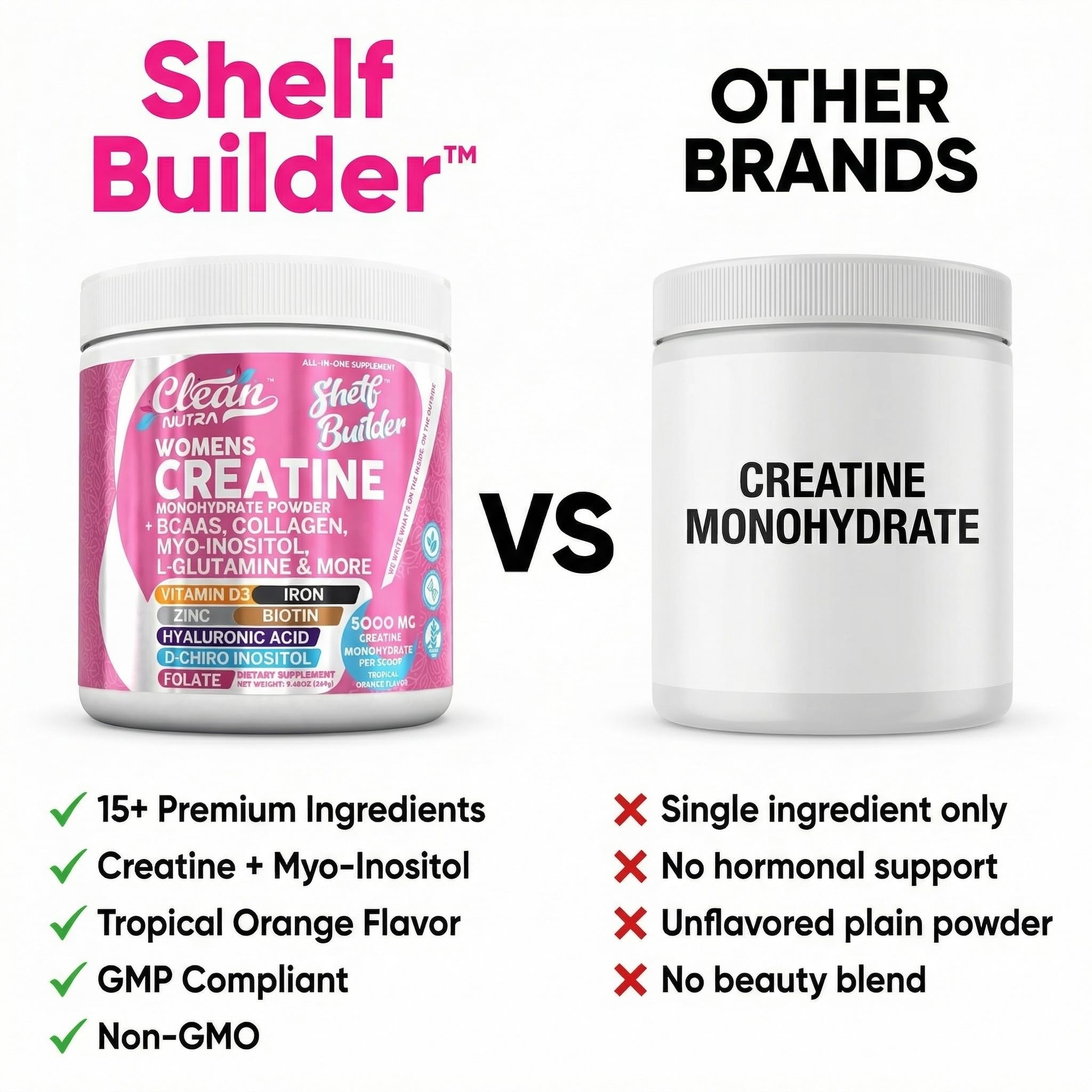 Clean Nutraceuticals Women's Creatine Powder 5000mg Tropical Orange lifestyle image