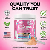 Clean Nutraceuticals Women's Creatine Powder 5000mg Tropical Orange with workout gear