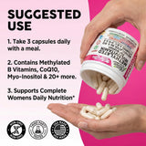 Clean Nutraceuticals Women's Methylated Multivitamins nutritional facts