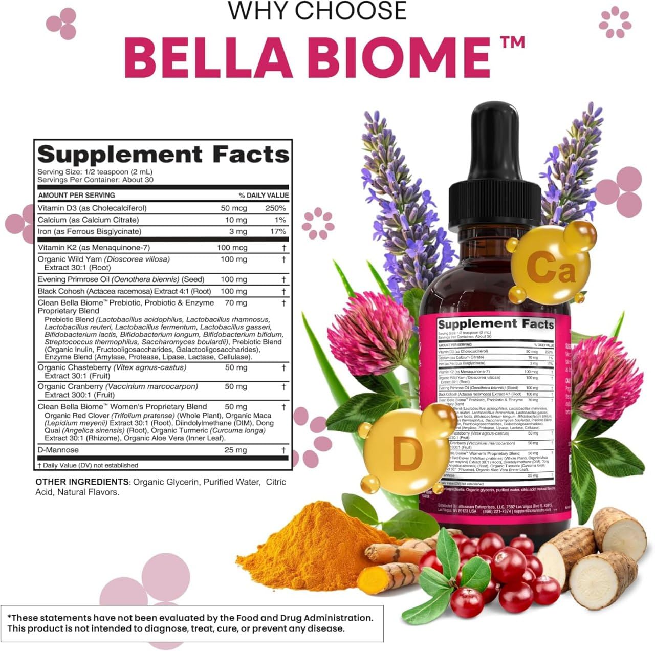Clean Nutraceuticals Women's Probiotic Supplement 45g capsules close-up