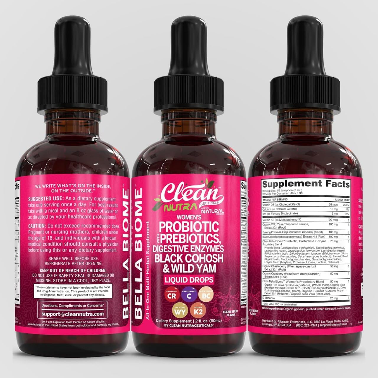Clean Nutraceuticals Women's Probiotic Supplement 45g lifestyle scene