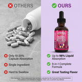 Clean Nutraceuticals Women's Probiotic Supplement 45g with a glass of water