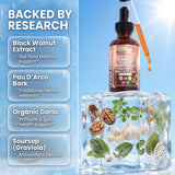 Clean Nutraceuticals Wormwood Black Walnut Complex liquid drops with dropper