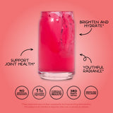 Clean Simple Eats Collagen + Beauty Blend Cherry Ice mixed in water