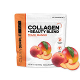 Clean Simple Eats Collagen + Beauty Blend Peach Mango front view