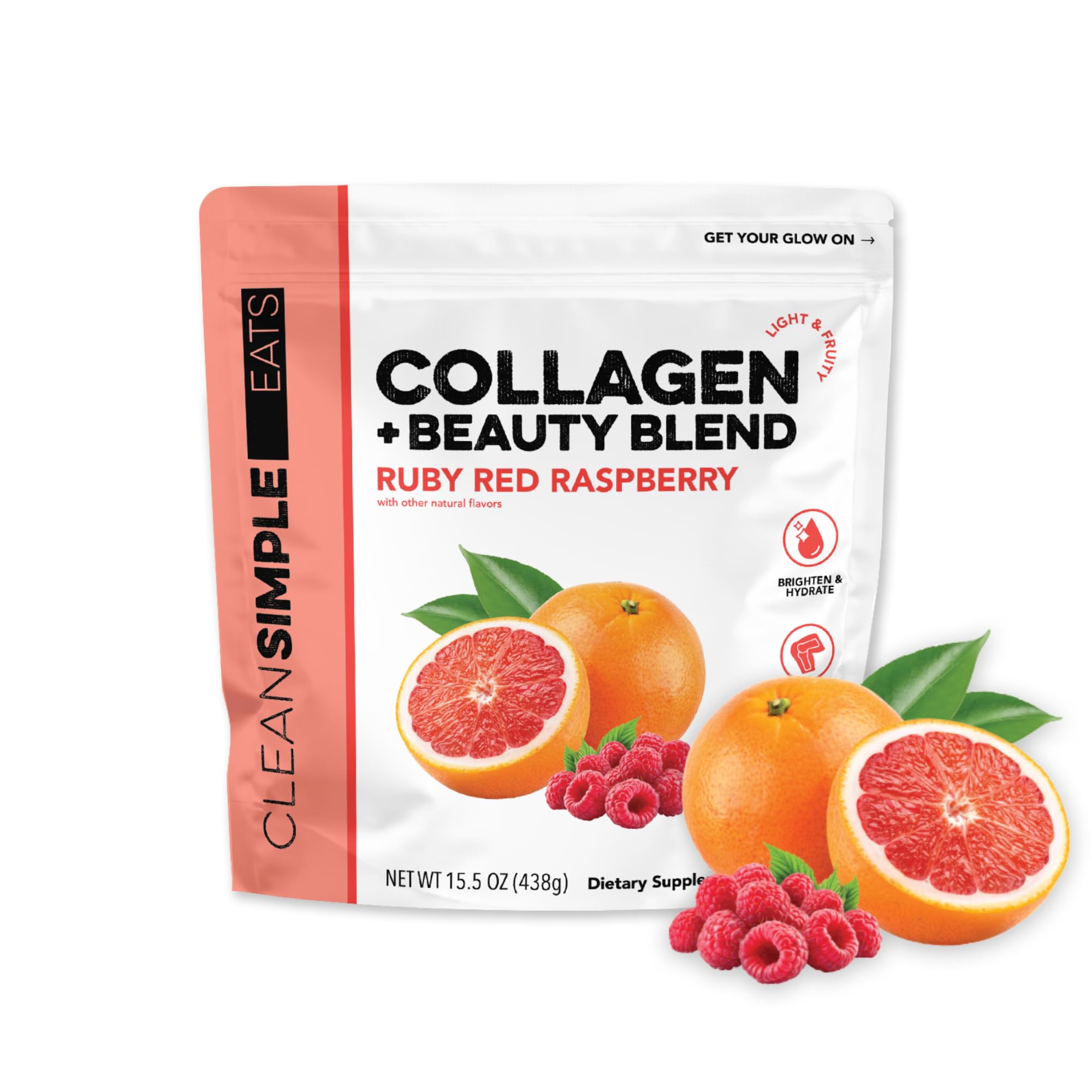 Clean Simple Eats Collagen + Beauty Blend pouch front view