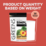 Clean Simple Eats Super Greens Peachy flavour ingredients list