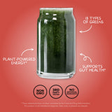 Clean Simple Eats Super Greens Peachy flavour mixed in water