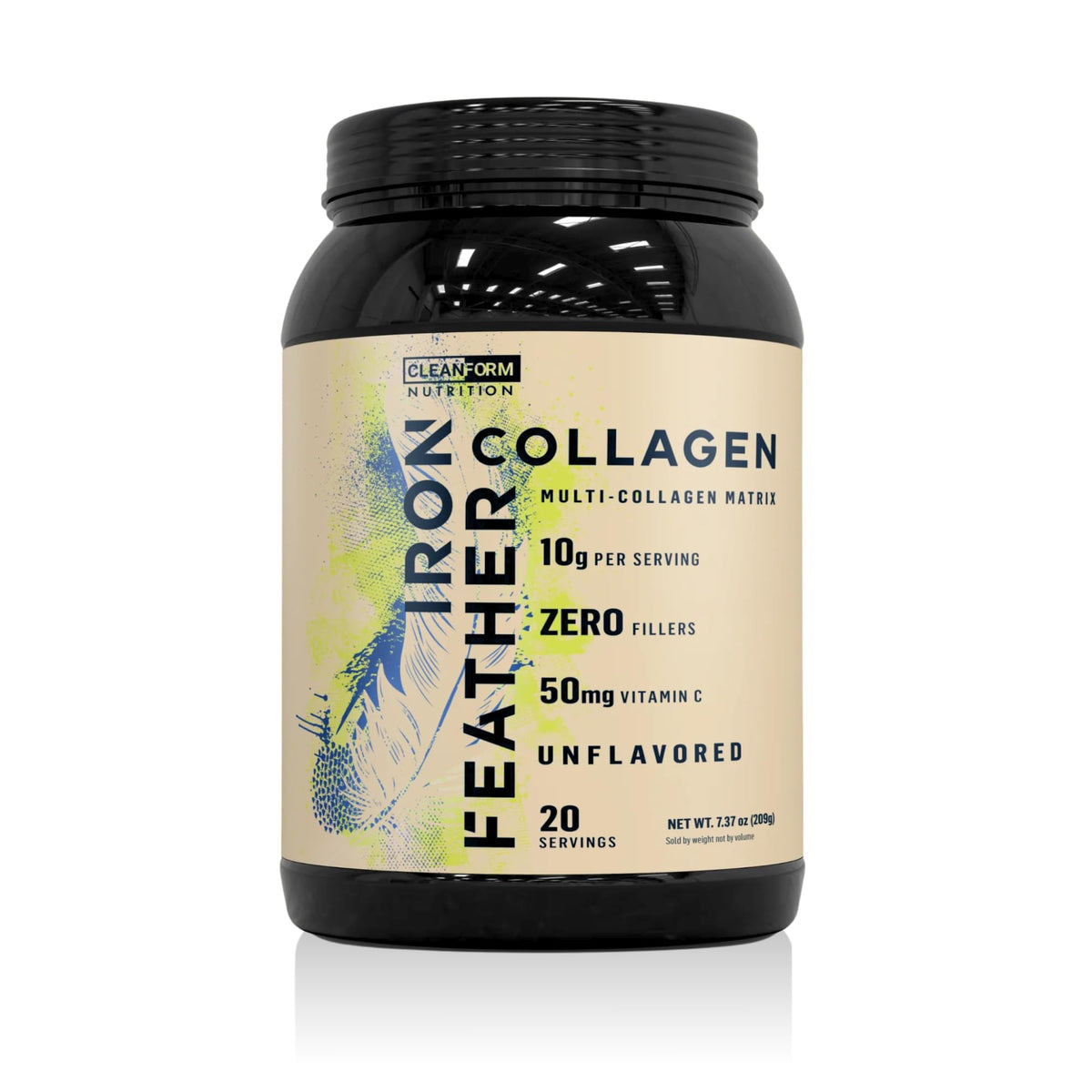 CleanForm Nutrition Collagen Powder 290g front view