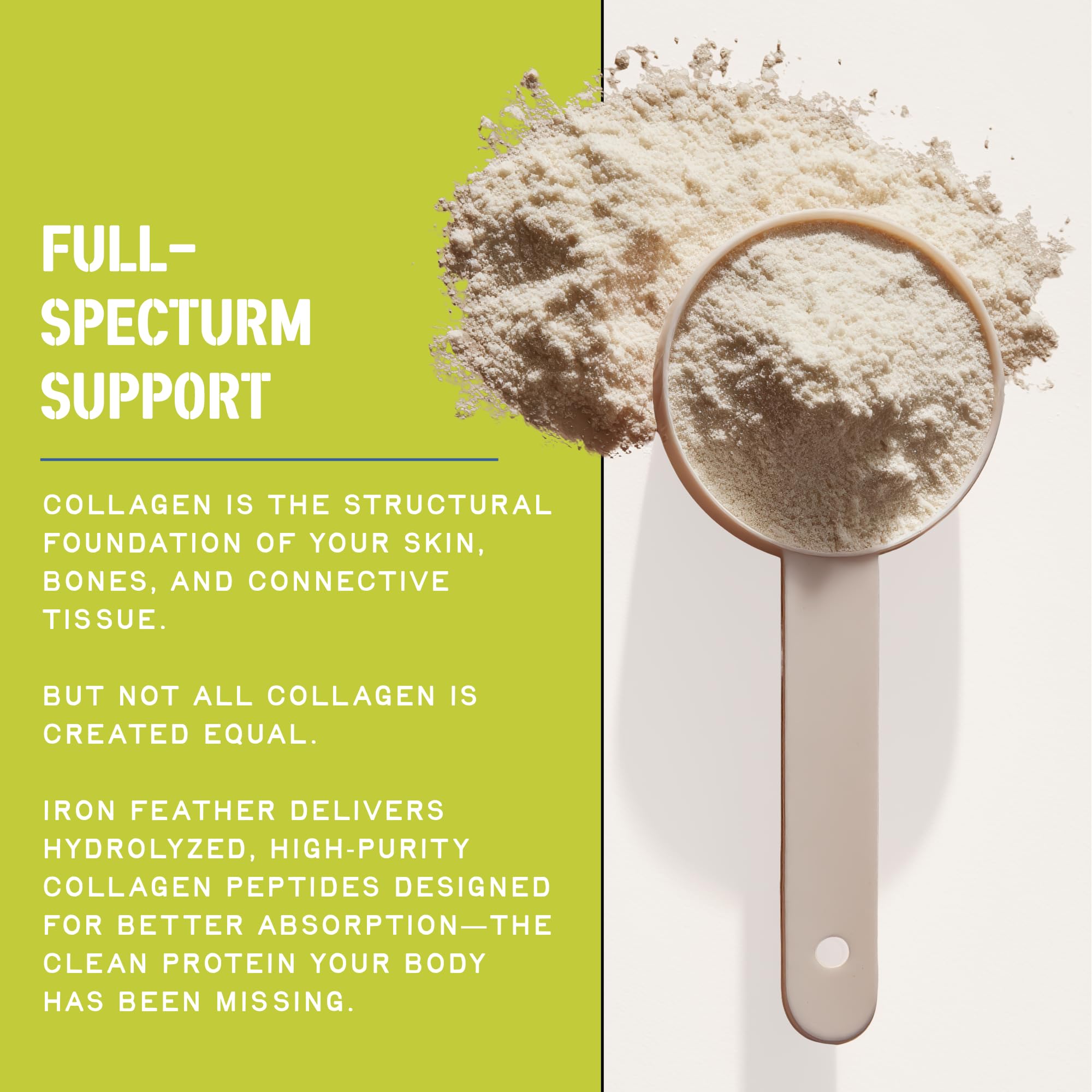 CleanForm Nutrition Collagen Powder mixed in a smoothie