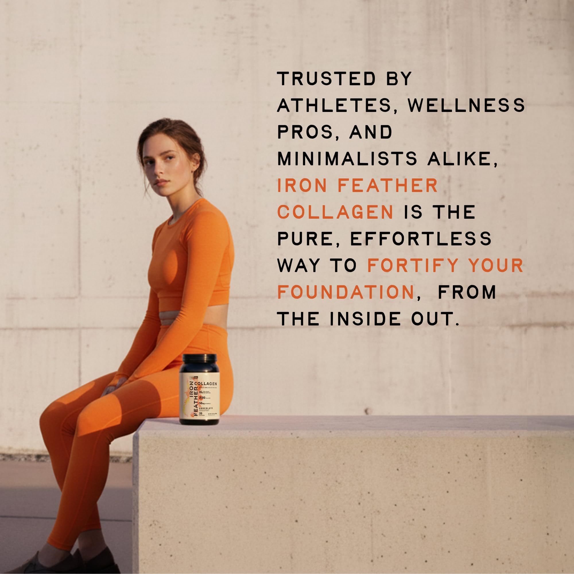 CleanForm Nutrition Collagen Supplement showing serving suggestion
