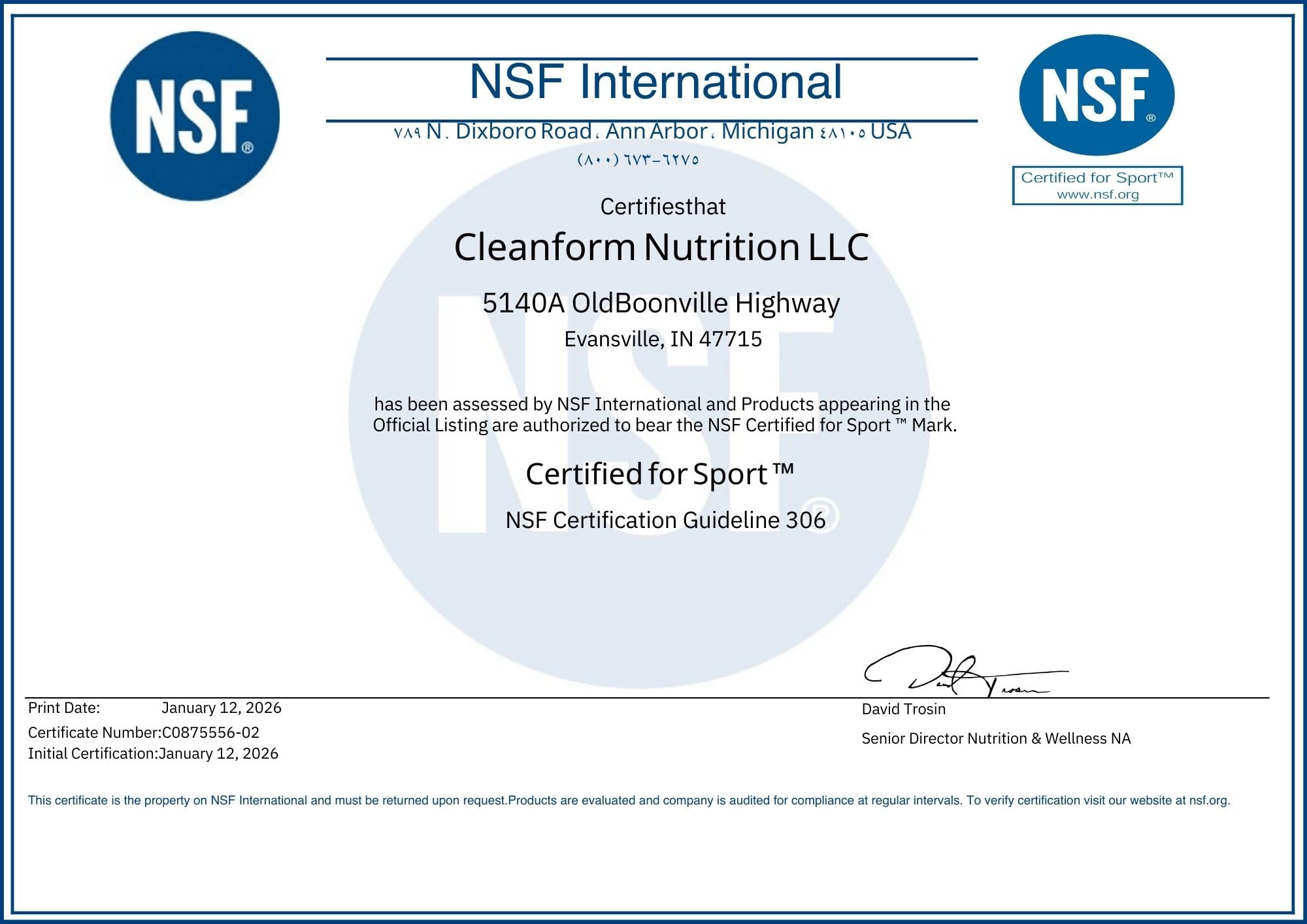 CleanForm Nutrition goBHB Ketone Fuel 195g Powder mixed in a glass