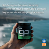 CleanForm Nutrition goBHB Ketone Fuel 195g Powder scoop
