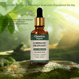 Cleantra Organic Lymphatic Drainage Solution 60ml liquid drop close-up