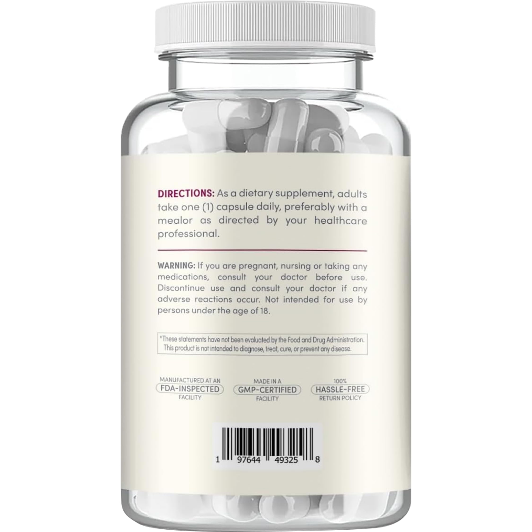 Clear Formulas Berberine 500 mg Supplement in a hand