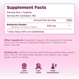 Clear Formulas Berberine 500 mg Supplement side view
