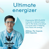 Clear Formulas CoQ10 capsules in a hand
