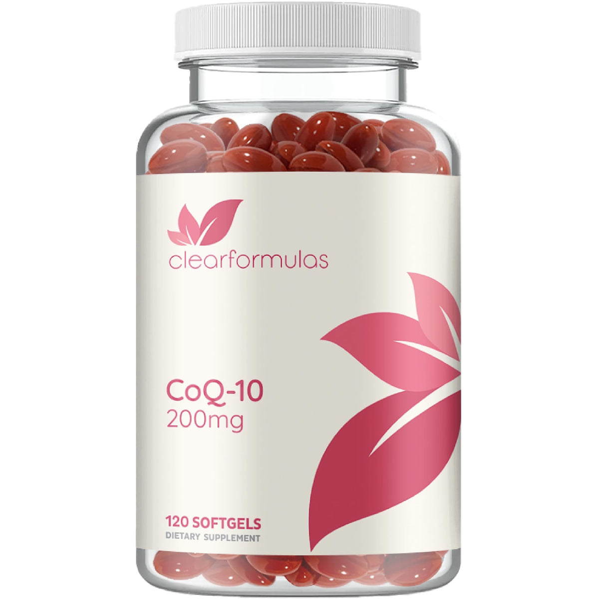 Clear Formulas CoQ10 Softgels 200mg front view