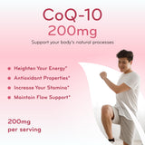 Clear Formulas CoQ10 Softgels 200mg side view