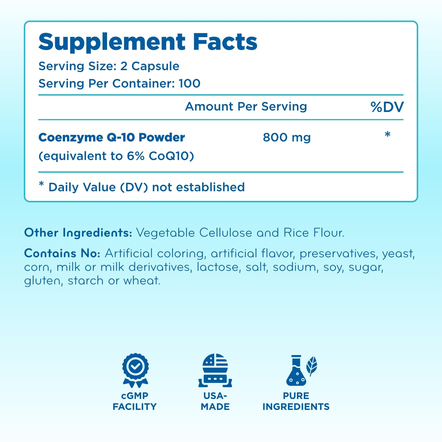 Clear Formulas CoQ10 Supplement 400mg capsules close-up
