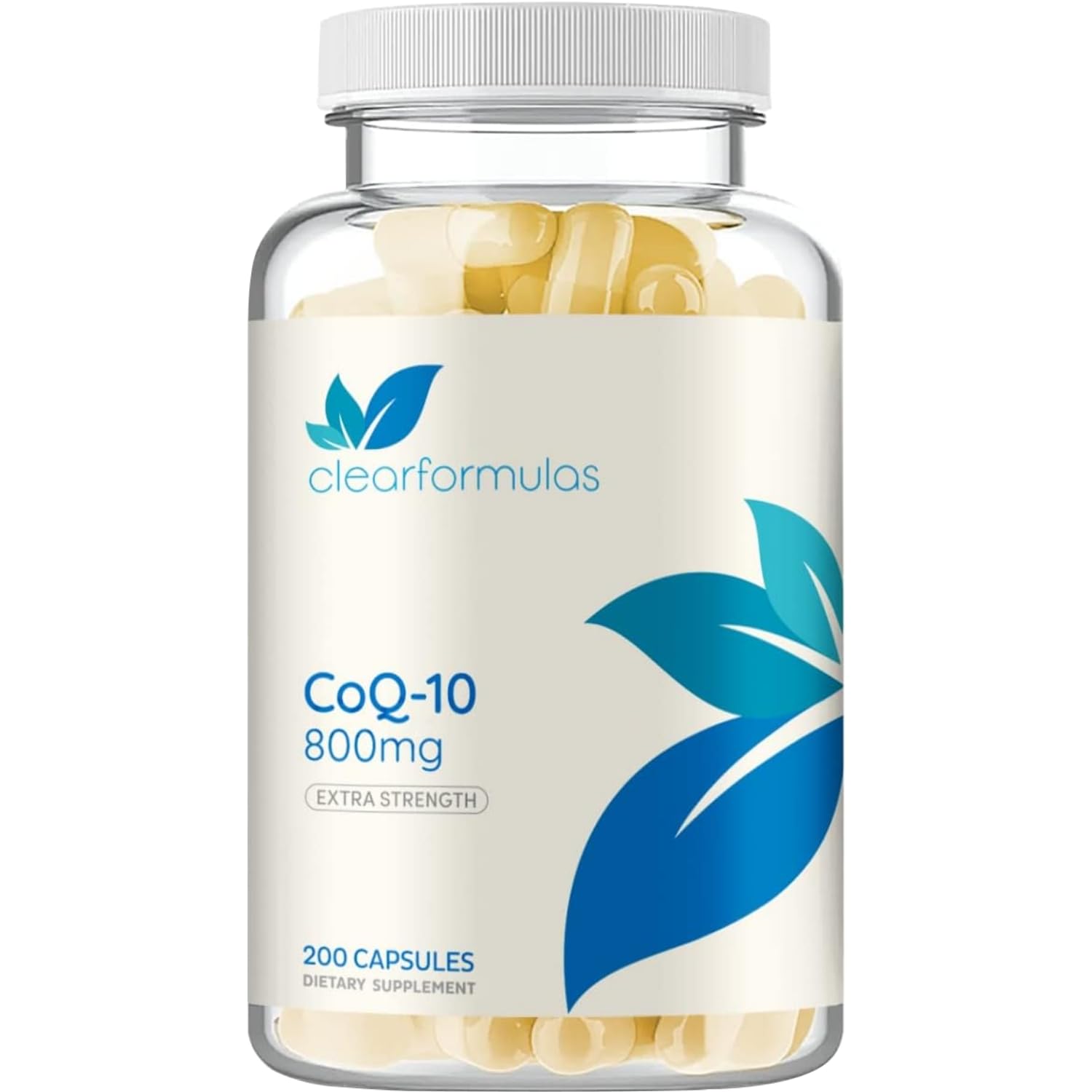 Clear Formulas CoQ10 Supplement 400mg front view