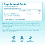 Clear Formulas CoQ10 supplement bottle side view