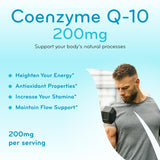 Clear Formulas CoQ10 supplement bottle side view