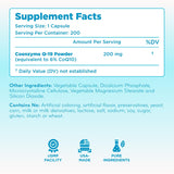 Clear Formulas CoQ10 supplement bottle with a fresh background
