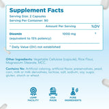 Clear Formulas Diosmin Supplement 1000mg bottle top view