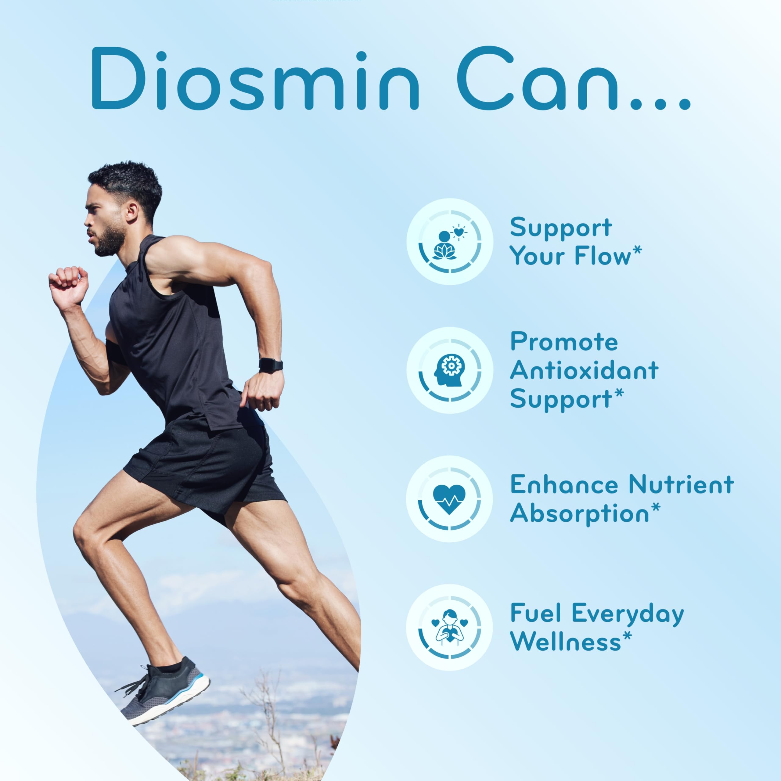 Clear Formulas Diosmin Supplement 1000mg serving suggestion